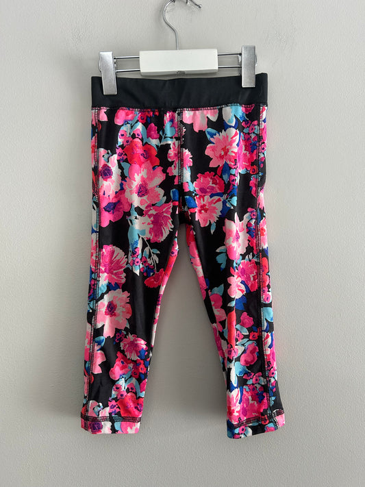 Oshkosh 4t pink floral athletic leggings