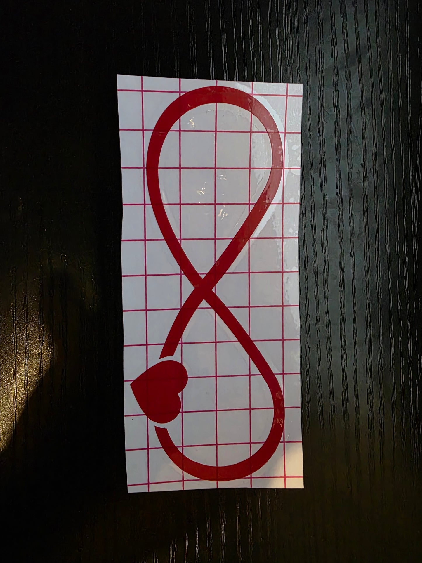 Infinite heart sticker